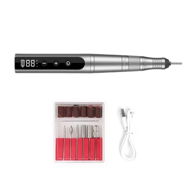 Electric Nails Drill Machine Set Rechargeable Nails Drill 35000rpm Low Noise Nails Drill with Nails Drill Bits T4MB
Electric Nails Drill Machine Set Rechargeable Nails Drill 35000rpm Low Noise Nails Drill with Nails Drill Bits T4MB