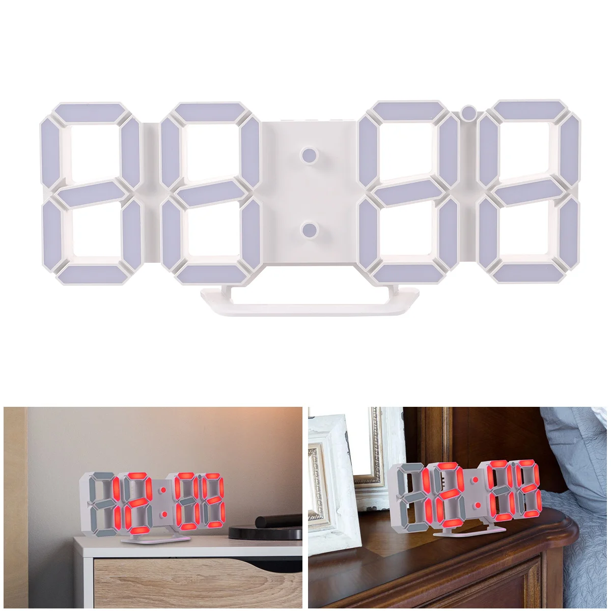 3D LED Desk Large Alarm Numbers Led Night Light Digital Alarm Led Wall Clock Digital Wall Clock Easy Read Home Decor
3D LED Desk Large Alarm Numbers Led Night Light Digital Alarm Led Wall Clock Digital Wall Clock Easy Read Home Decor