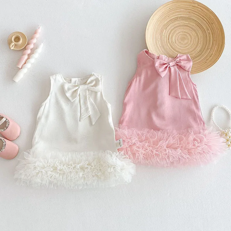 2025 New Summer 0-5Yrs Kids Princess Dresses Sleeveless Mesh Splicing Baby Girl Birthday Wedding Party Dress Children Clothes
2025 New Summer 0-5Yrs Kids Princess Dresses Sleeveless Mesh Splicing Baby Girl Birthday Wedding Party Dress Children Clothes