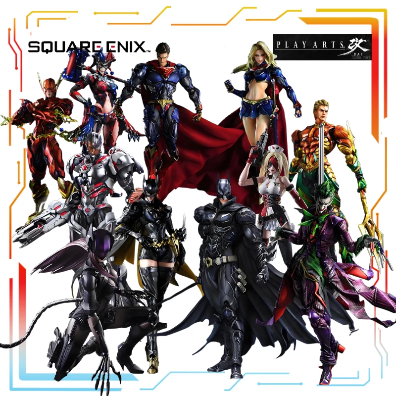 SQEX оригинальные PlayArts изменили готовую подвижную куклу серии Бэтмен аниме фигурку модель игрушки модель украшения подарки для мальчиков
SQEX оригинальные PlayArts изменили готовую подвижную куклу серии Бэтмен аниме фигурку модель игрушки модель украшения подарки для мальчиков