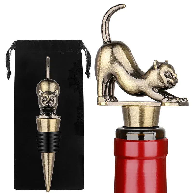 Cute Lovely Metal Wine Stopper Cat Design Champagne Saver Decoration Bottle Stoppers Bar Club Kitchen Wedding Present Set
Cute Lovely Metal Wine Stopper Cat Design Champagne Saver Decoration Bottle Stoppers Bar Club Kitchen Wedding Present Set