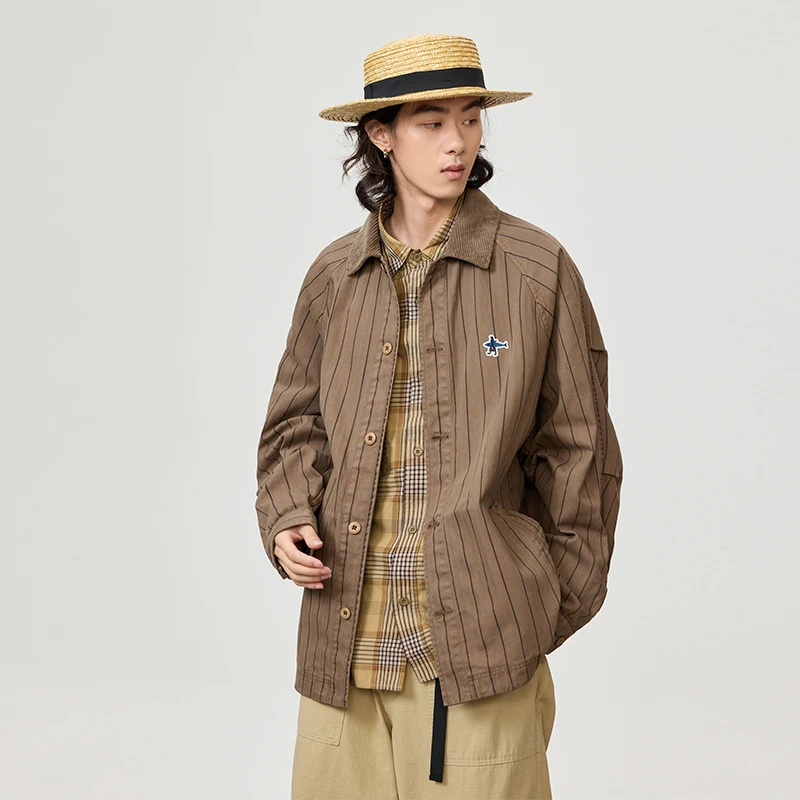 Американская высококачественная хлопковая полосатая рубашка в стиле батик для мужчин, одежда в стиле Харадзюку, повседневное пальто-карго, мужское корейское модное пальто с длинным рукавом
Американская высококачественная хлопковая полосатая рубашка в стиле батик для мужчин, одежда в стиле Харадзюку, повседневное пальто-карго, мужское корейское модное пальто с длинным рукавом