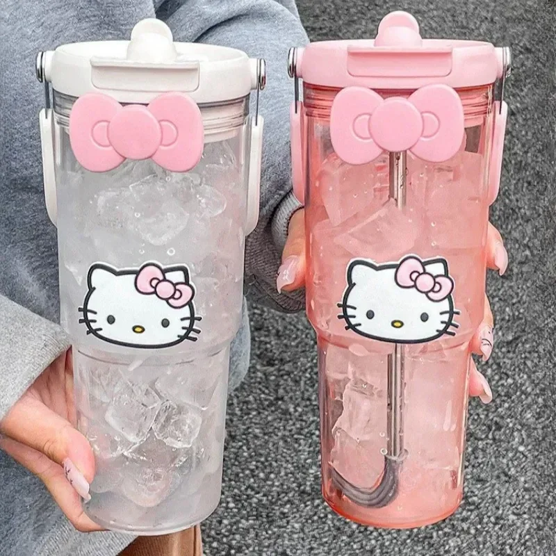 900ml Sanrio Hello Kitty Large Capacity Plastic Water Cup Cute Cartoon Portable Beverage Bottle Outdoor Fitness Sports Cup Gift
900ml Sanrio Hello Kitty Large Capacity Plastic Water Cup Cute Cartoon Portable Beverage Bottle Outdoor Fitness Sports Cup Gift