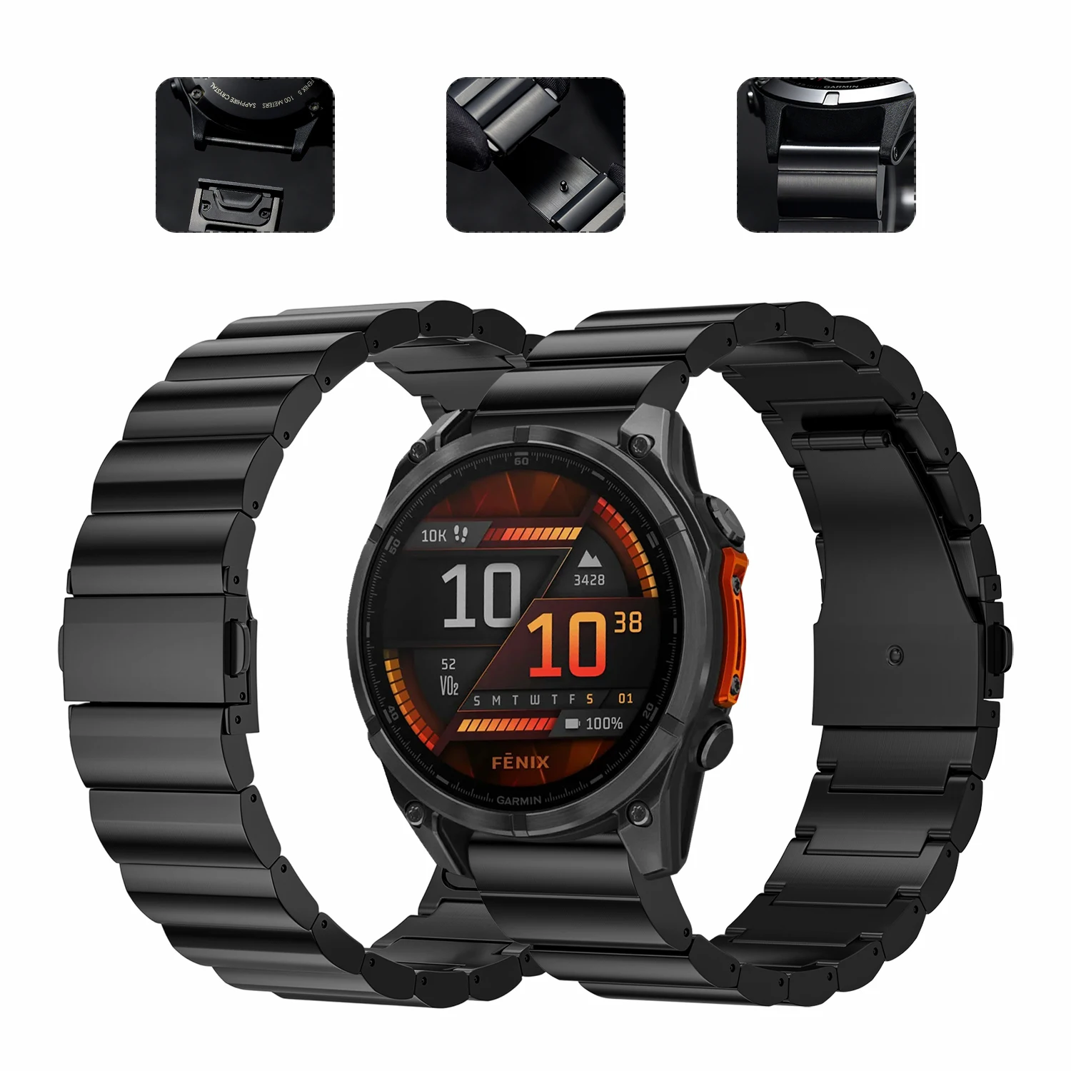 Металлический браслет для Garmin Fenix 8 7X 7 6 6X Pro, ремешок для часов Enduro/2/3/Epix Pro 51 мм/fenix E, браслет 22/26 мм
Металлический браслет для Garmin Fenix 8 7X 7 6 6X Pro, ремешок для часов Enduro/2/3/Epix Pro 51 мм/fenix E, браслет 22/26 мм
