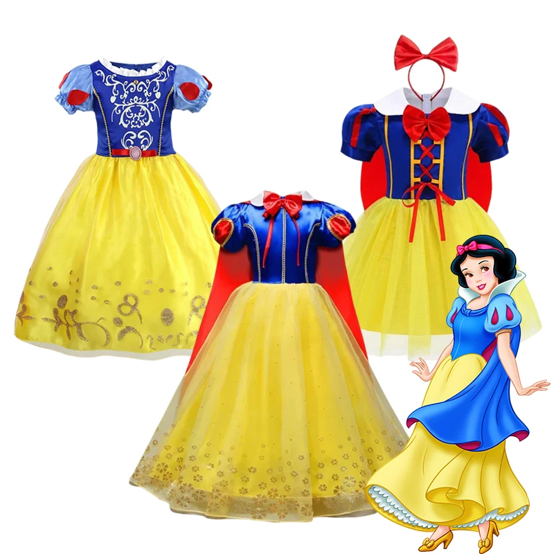 Girls Snow White Princess Dress Set Kids Cosplay Costume with Red Bow Headband Birthday Party Outfit Multiple Styles
Girls Snow White Princess Dress Set Kids Cosplay Costume with Red Bow Headband Birthday Party Outfit Multiple Styles