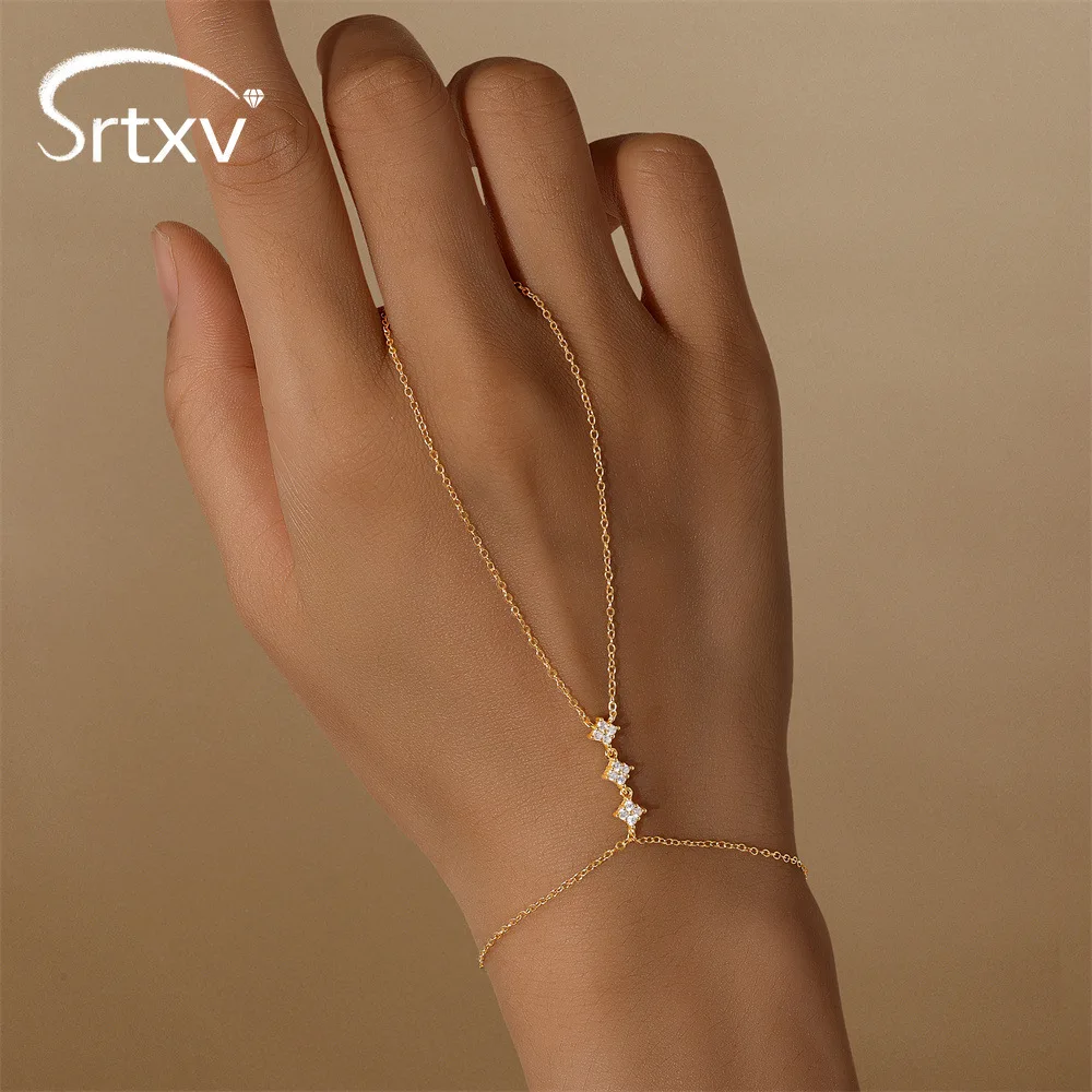 Adjustable Zircon Bracelet With Ring 925 Sterling Silver Four Leaf Flower Finger Bracelet For Women Girl Hand Chain Jewelry Gift
Adjustable Zircon Bracelet With Ring 925 Sterling Silver Four Leaf Flower Finger Bracelet For Women Girl Hand Chain Jewelry Gift