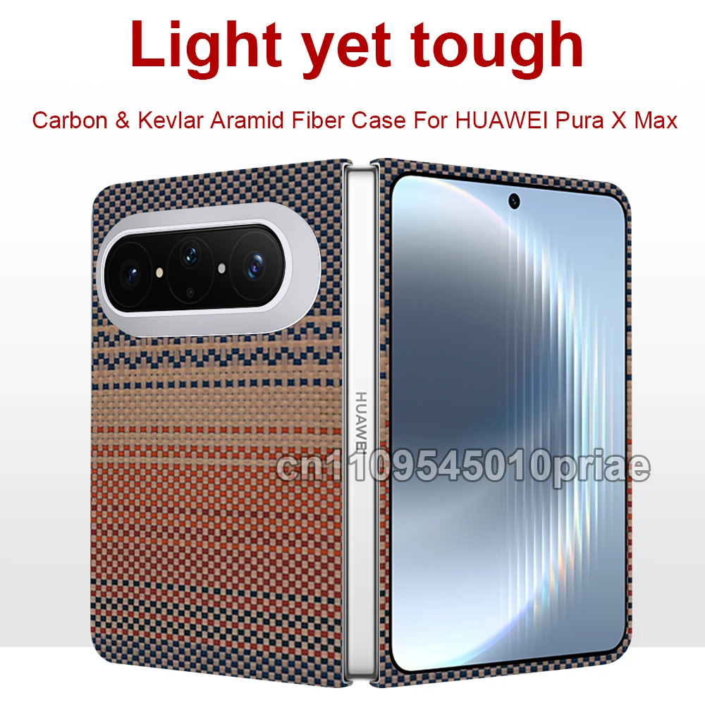 600D Real-thin Carbon Fiber Phone Case for Huawei Pura X Max case Aramid Fiber fabric thinhard Magnetic Slim light red Case
600D Real-thin Carbon Fiber Phone Case for Huawei Pura X Max case Aramid Fiber fabric thinhard Magnetic Slim light red Case