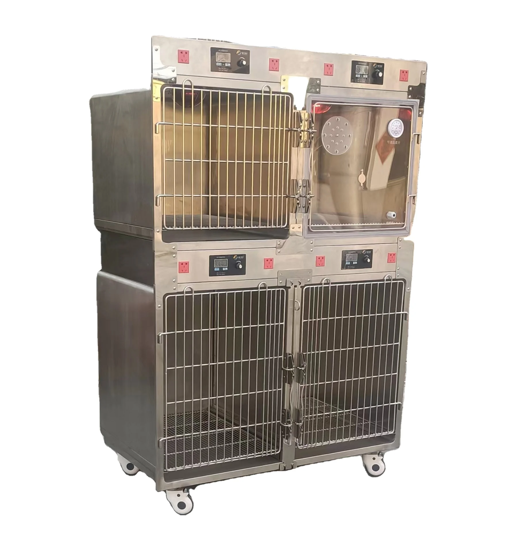 Luxury Stainless Steel Veterinary ICU Cage Essential Oxygen Tank Plastic Metal Animal Clinic House Cat Diagnosis Pet Box
Luxury Stainless Steel Veterinary ICU Cage Essential Oxygen Tank Plastic Metal Animal Clinic House Cat Diagnosis Pet Box