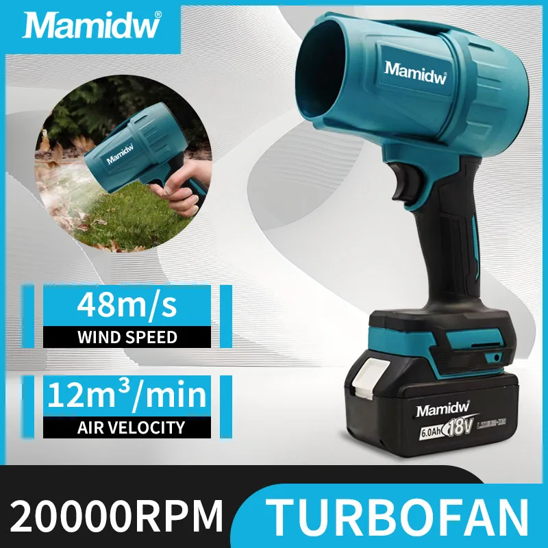 30000RPM Violent Blower Turbo Jet Fan Electric Air Duster wind speed Turbo Rechargeable Car Cleanin For Makita 18V Battery PIN
30000RPM Violent Blower Turbo Jet Fan Electric Air Duster wind speed Turbo Rechargeable Car Cleanin For Makita 18V Battery PIN