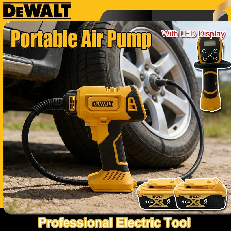 Беспроводной электрический компрессор DEWALT с автоматическим насосом для накачки шин и цифровым манометром для автомобиля и велосипеда, для аккумулятора 18В
Беспроводной электрический компрессор DEWALT с автоматическим насосом для накачки шин и цифровым манометром для автомобиля и велосипеда, для аккумулятора 18В