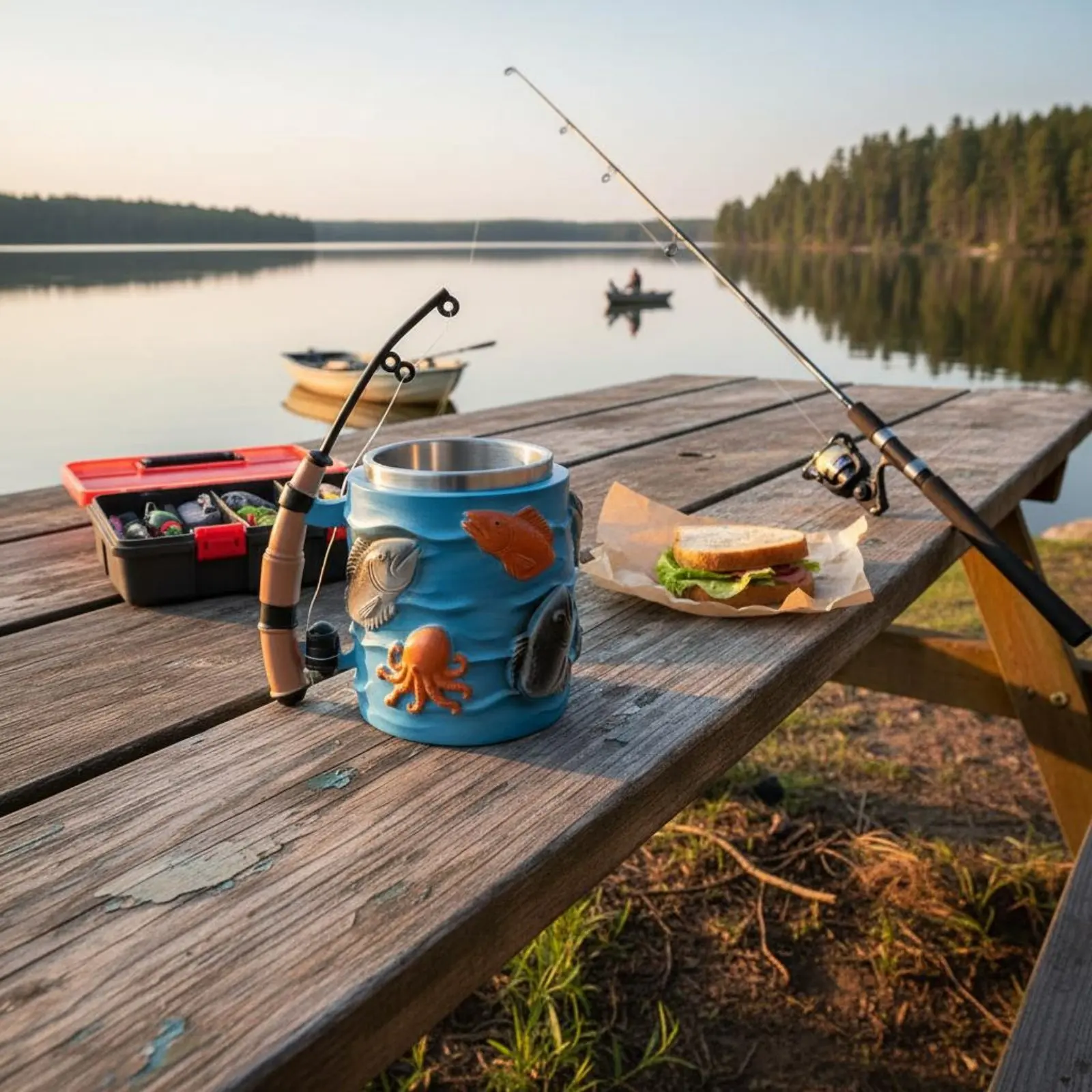Fishing Rod Handle Mug Distinctive Gift Fishing Theme Mug Beer Stein Creative Design Drinkware for Anglers
Fishing Rod Handle Mug Distinctive Gift Fishing Theme Mug Beer Stein Creative Design Drinkware for Anglers