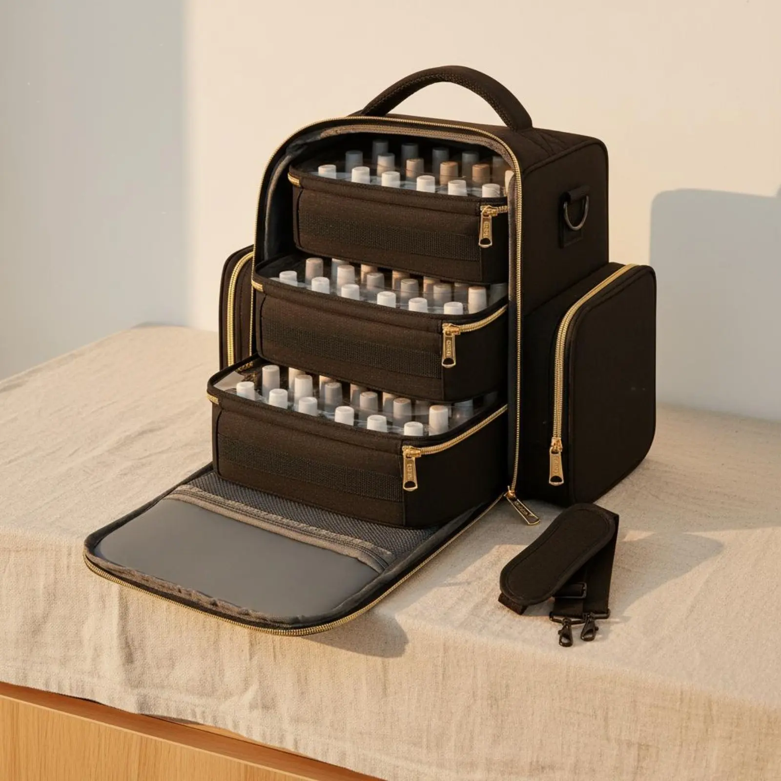 72 Bottle Nail Polish Holder Large Capacity Multi-Tier Manicure Trip Holder for Manicurists
72 Bottle Nail Polish Holder Large Capacity Multi-Tier Manicure Trip Holder for Manicurists
