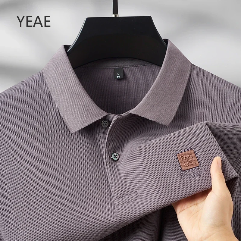 YEAE Spring and Autumn Lapel Long Sleeve Polo Shirts for Men Cotton Men's T-shirts Mens Luxury Designer Clothing Gifts for Men
YEAE Spring and Autumn Lapel Long Sleeve Polo Shirts for Men Cotton Men's T-shirts Mens Luxury Designer Clothing Gifts for Men