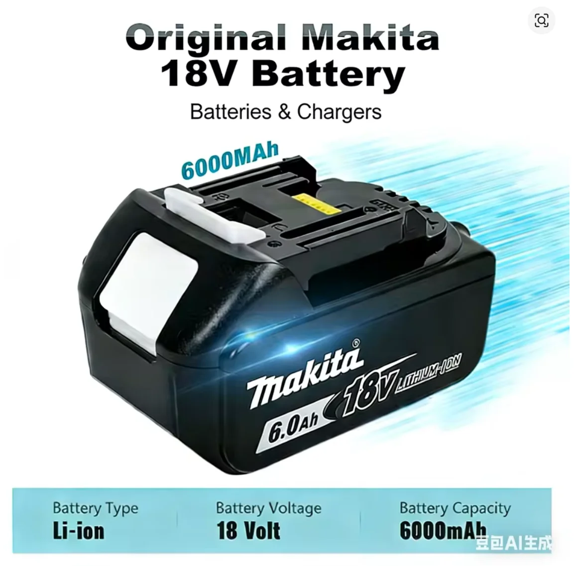 100% Original makita 18v battery 6.0 Ah Rechargeable Power Tool makita 18 v Battery, Replaceable LED Lithium-ion, BL1860B
100% Original makita 18v battery 6.0 Ah Rechargeable Power Tool makita 18 v Battery, Replaceable LED Lithium-ion, BL1860B