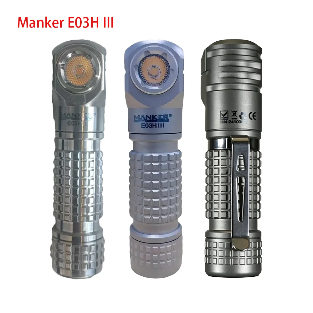 Manker E03H III Ti Bead Blasted Titanium Flashlight Outdoor EDC Mini LED Light High Lumen Portable Handheld Torch for Camping
Manker E03H III Ti Bead Blasted Titanium Flashlight Outdoor EDC Mini LED Light High Lumen Portable Handheld Torch for Camping