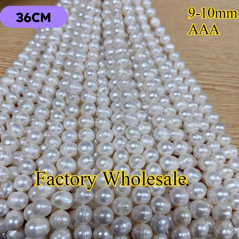 9-10mm AAA Factory Wholesale Premium Refined Bread Round Natural Freshwater Pearl Women Jewelry Make DIY Necklace Bracelet Gift
9-10mm AAA Factory Wholesale Premium Refined Bread Round Natural Freshwater Pearl Women Jewelry Make DIY Necklace Bracelet Gift