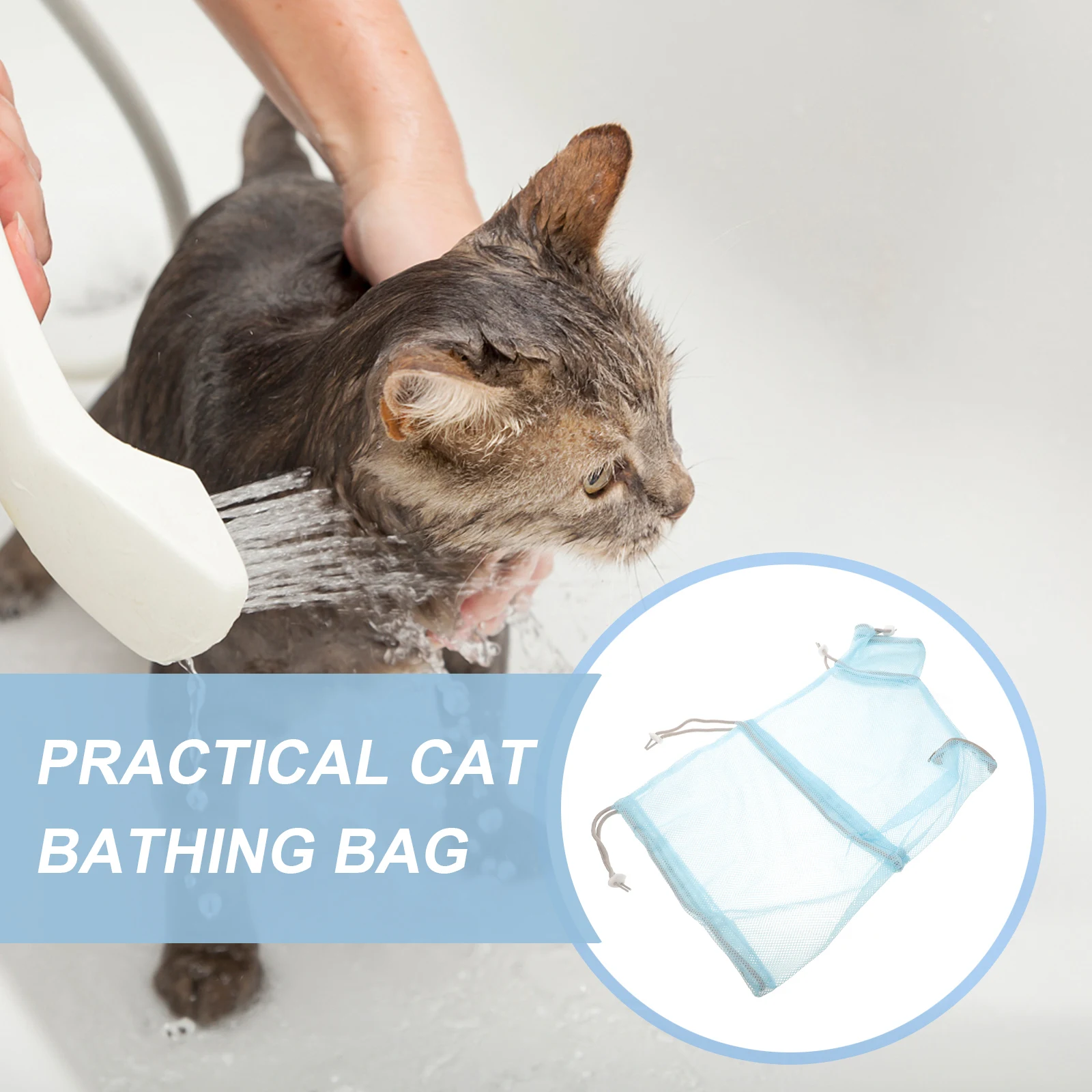 Cat Bathing Bag for Nail Trimming Portable Washing Tool Adjustable Size Blue Color Pet Grooming Shower Bags Durable Polyester
Cat Bathing Bag for Nail Trimming Portable Washing Tool Adjustable Size Blue Color Pet Grooming Shower Bags Durable Polyester