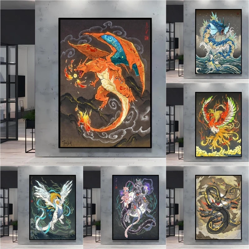 Japanese Classic Anime Pokemon Charizard Decorative Painting High Quality Canvas Modern Home Bedroom Wall Picture Decorative
Japanese Classic Anime Pokemon Charizard Decorative Painting High Quality Canvas Modern Home Bedroom Wall Picture Decorative
