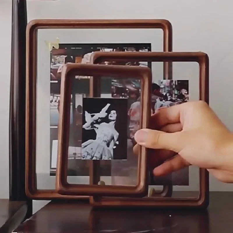 Premium Solid Walnut Double-Sided Transparent Photo Frame High-Quality Wooden Picture Frame for Home Decor
Premium Solid Walnut Double-Sided Transparent Photo Frame High-Quality Wooden Picture Frame for Home Decor
