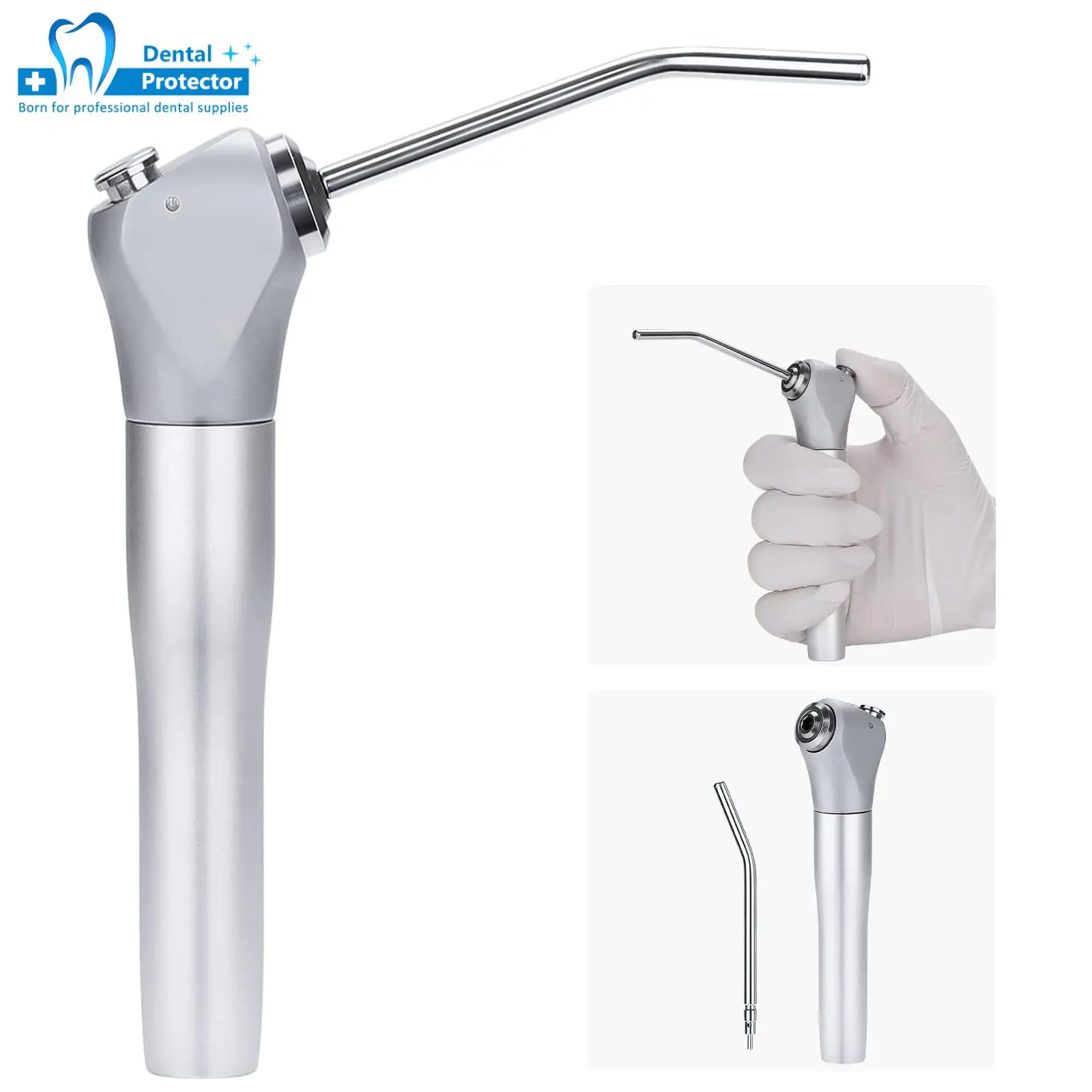 Dental Air Water 3 Way Syringe Handpiece with 2 Nozzles Tips Tubes For Air Triple Syringe Dental Cleaning Tool
Dental Air Water 3 Way Syringe Handpiece with 2 Nozzles Tips Tubes For Air Triple Syringe Dental Cleaning Tool