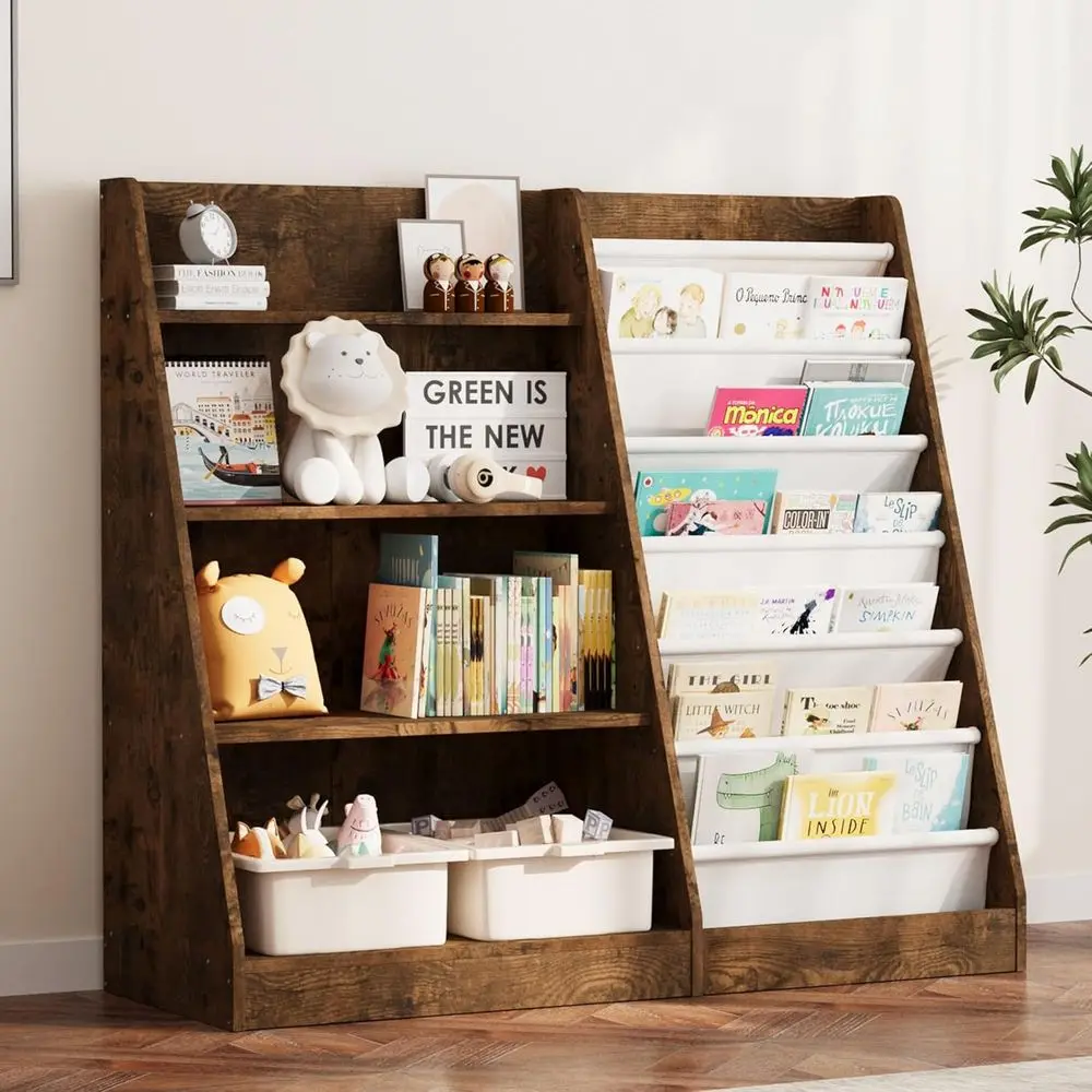 4-Tier Wooden Children's Bookshelf with Adjustable Shelves, Perfect for Toy Storage and Display in Classrooms, Bedrooms, Nurseri
4-Tier Wooden Children's Bookshelf with Adjustable Shelves, Perfect for Toy Storage and Display in Classrooms, Bedrooms, Nurseri