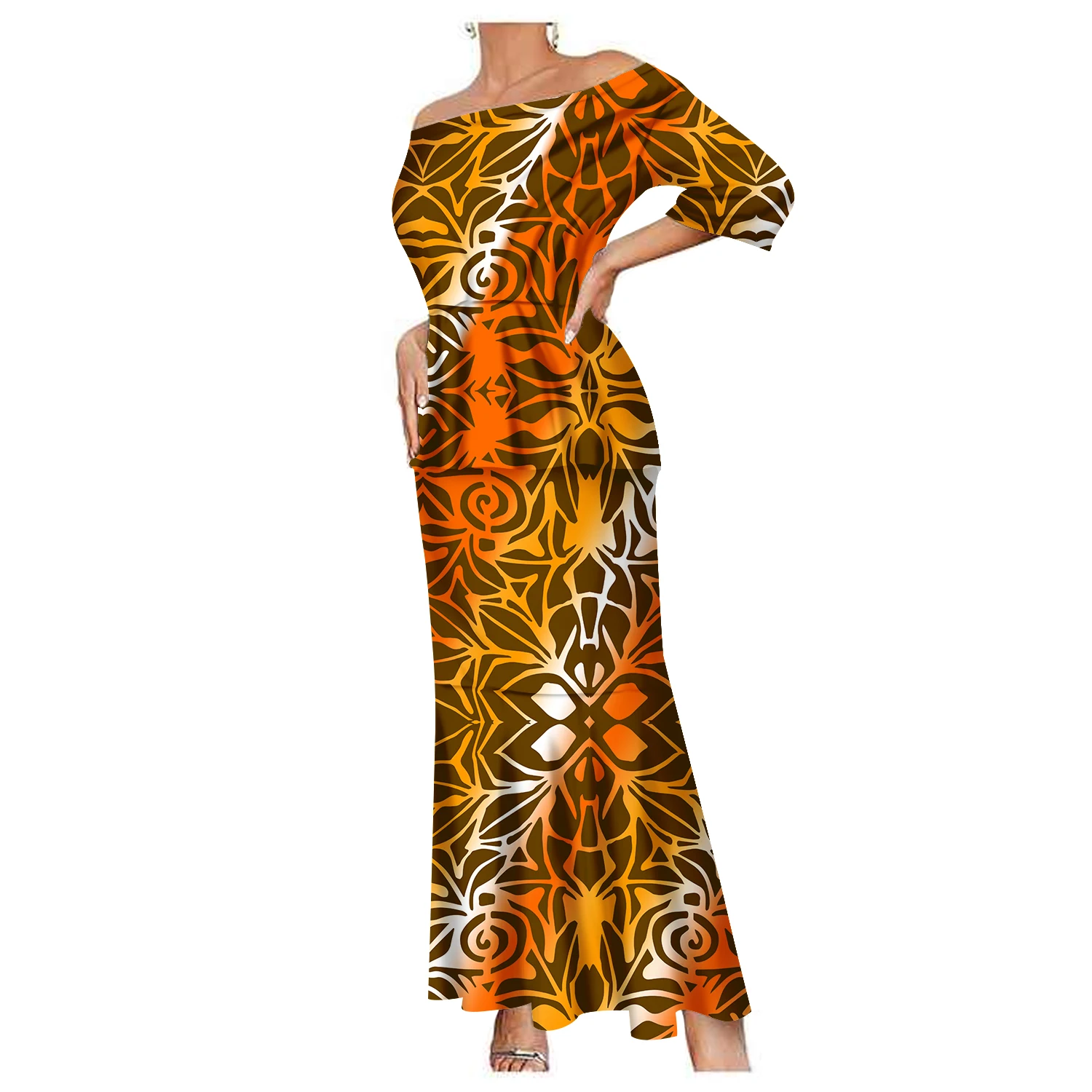 1 MOQ Summer Dress Polynesian Style Women Off Shoulder Dress Sexy V-neck Women Beach Elegant Maxi Sleeveless Long Dresses
1 MOQ Summer Dress Polynesian Style Women Off Shoulder Dress Sexy V-neck Women Beach Elegant Maxi Sleeveless Long Dresses