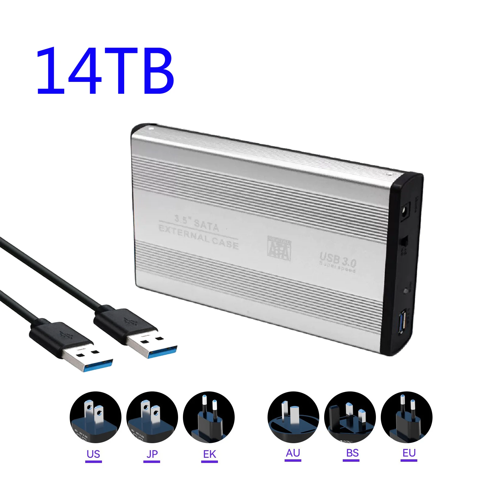 NEW External Hard Drive 3.5 inch 14TB USB 3.0 MECHA Style HDD 3D NAND External Storagefor PC Mac Desktop Laptop Office
NEW External Hard Drive 3.5 inch 14TB USB 3.0 MECHA Style HDD 3D NAND External Storagefor PC Mac Desktop Laptop Office