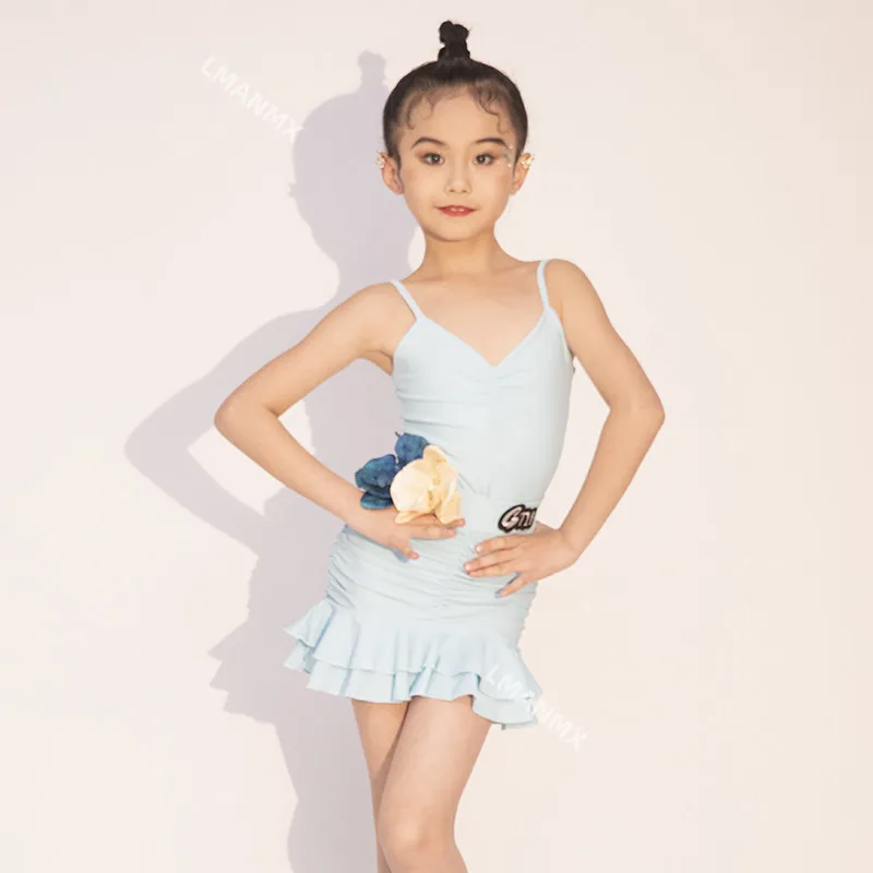 Summer new Latin dance clothing, girls' practice clothes, children's suspenders, high-end performance clothes, dance skirts
Summer new Latin dance clothing, girls' practice clothes, children's suspenders, high-end performance clothes, dance skirts