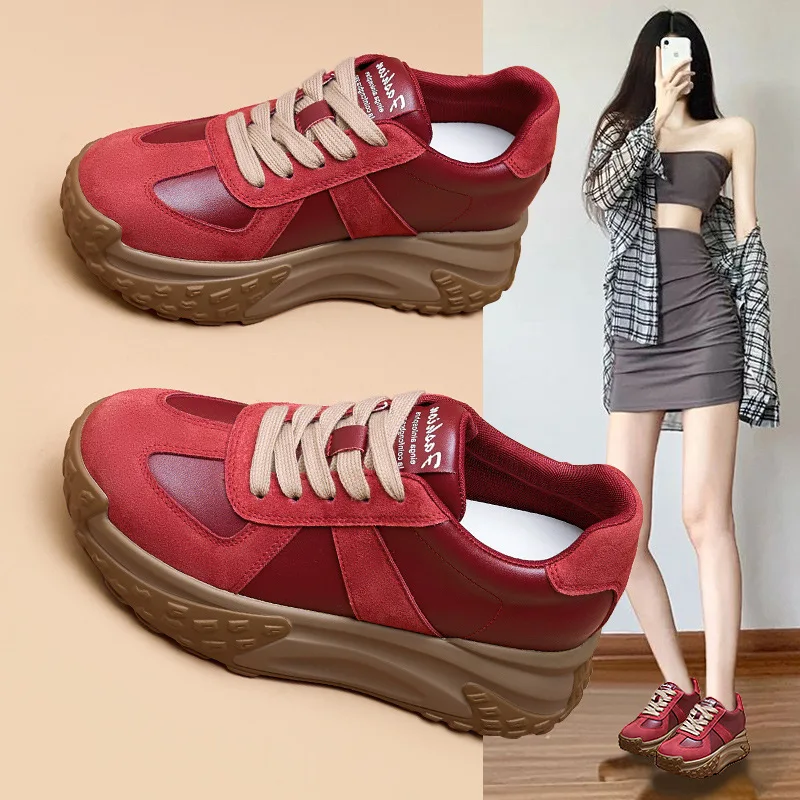 Женские повседневные туфли на толстой подошве, весна 2026, новая корейская версия, универсальные, увеличивающие рост, трендовые
Женские повседневные туфли на толстой подошве, весна 2026, новая корейская версия, универсальные, увеличивающие рост, трендовые