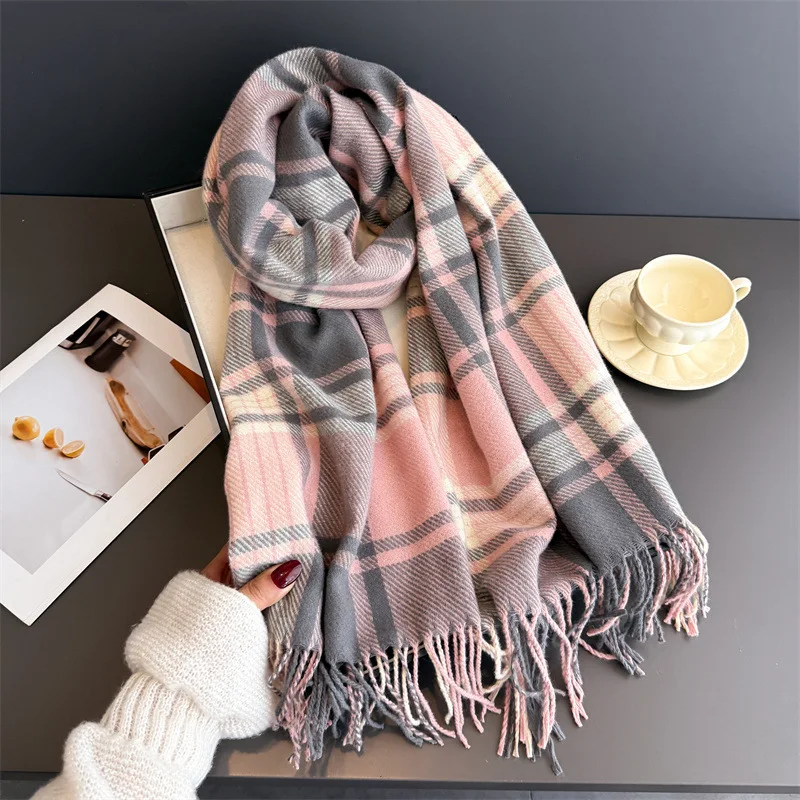 2026 New Scarf Fashion Cashmere Plaid Tassel Warm Winter Scarves Soft Shawl Wrap Elegant Neck Scarf for Ladies Casual Daily Wear
2026 New Scarf Fashion Cashmere Plaid Tassel Warm Winter Scarves Soft Shawl Wrap Elegant Neck Scarf for Ladies Casual Daily Wear