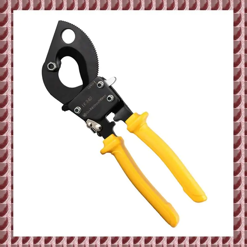 A95G 1 PCS Lk-240 Ratchet Cable Pliers Copper And Aluminum Cable Scissors Gear Scissors Mechanical Cable Disconnect Pliers Yello
A95G 1 PCS Lk-240 Ratchet Cable Pliers Copper And Aluminum Cable Scissors Gear Scissors Mechanical Cable Disconnect Pliers Yello