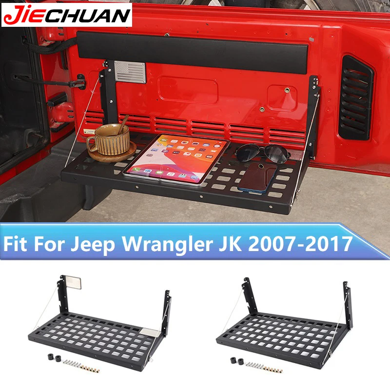 JIECHUAN Aluminum Alloy Car Trunk Tailgate Foldable Table Rear Door Storage Rack Accessories Fit For Jeep Wrangler JK 2007-2017
JIECHUAN Aluminum Alloy Car Trunk Tailgate Foldable Table Rear Door Storage Rack Accessories Fit For Jeep Wrangler JK 2007-2017