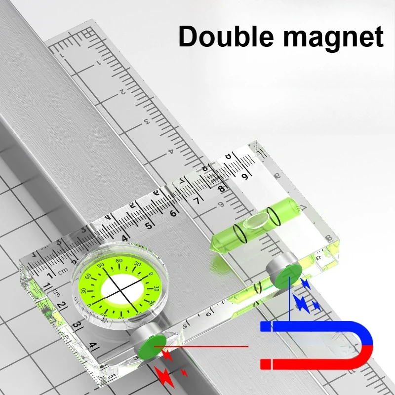 Acrylic Mini Level Ruler Strong Magnetic High-precision Shatterproof Mini Bubble Level for Precise Picture Hanging & Layout Tool
Acrylic Mini Level Ruler Strong Magnetic High-precision Shatterproof Mini Bubble Level for Precise Picture Hanging & Layout Tool