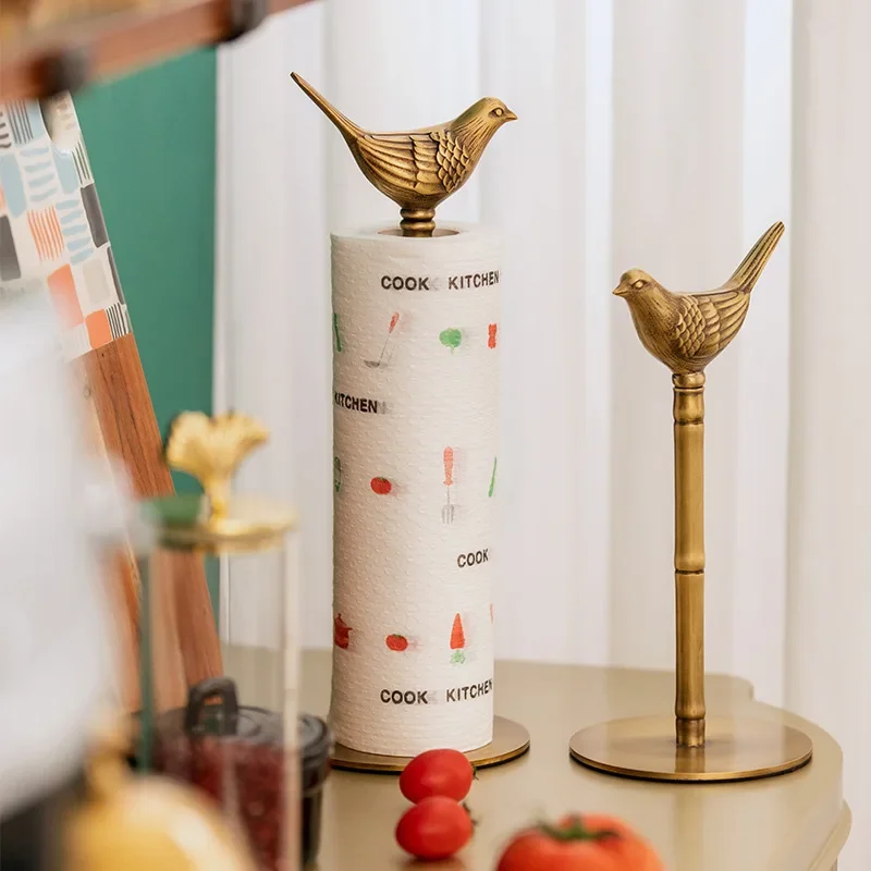 Nordic Light Luxury Porch Brass Bird Paper Towel Rack Kitchen Roll Paper Storage Desktop Crafts Ornaments Paper Towel Holder
Nordic Light Luxury Porch Brass Bird Paper Towel Rack Kitchen Roll Paper Storage Desktop Crafts Ornaments Paper Towel Holder