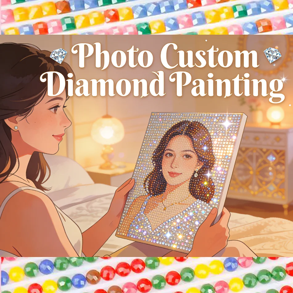GATYZTORY Photo Custom Diamond Painting Complete Kit Full Square/Round Crystal Diy Diamond Embroidery Cross Stitch 5D Home Decor
GATYZTORY Photo Custom Diamond Painting Complete Kit Full Square/Round Crystal Diy Diamond Embroidery Cross Stitch 5D Home Decor