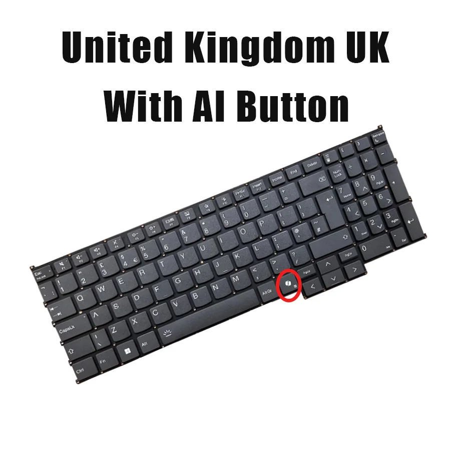 Новая клавиатура для ноутбуков Lenovo ThinkBook 16 G7 IML, 16 G7 ARP, G7 QOY, G7+ ASP с кнопкой AI, подсветкой, серая, для Великобритании, США
Новая клавиатура для ноутбуков Lenovo ThinkBook 16 G7 IML, 16 G7 ARP, G7 QOY, G7+ ASP с кнопкой AI, подсветкой, серая, для Великобритании, США
