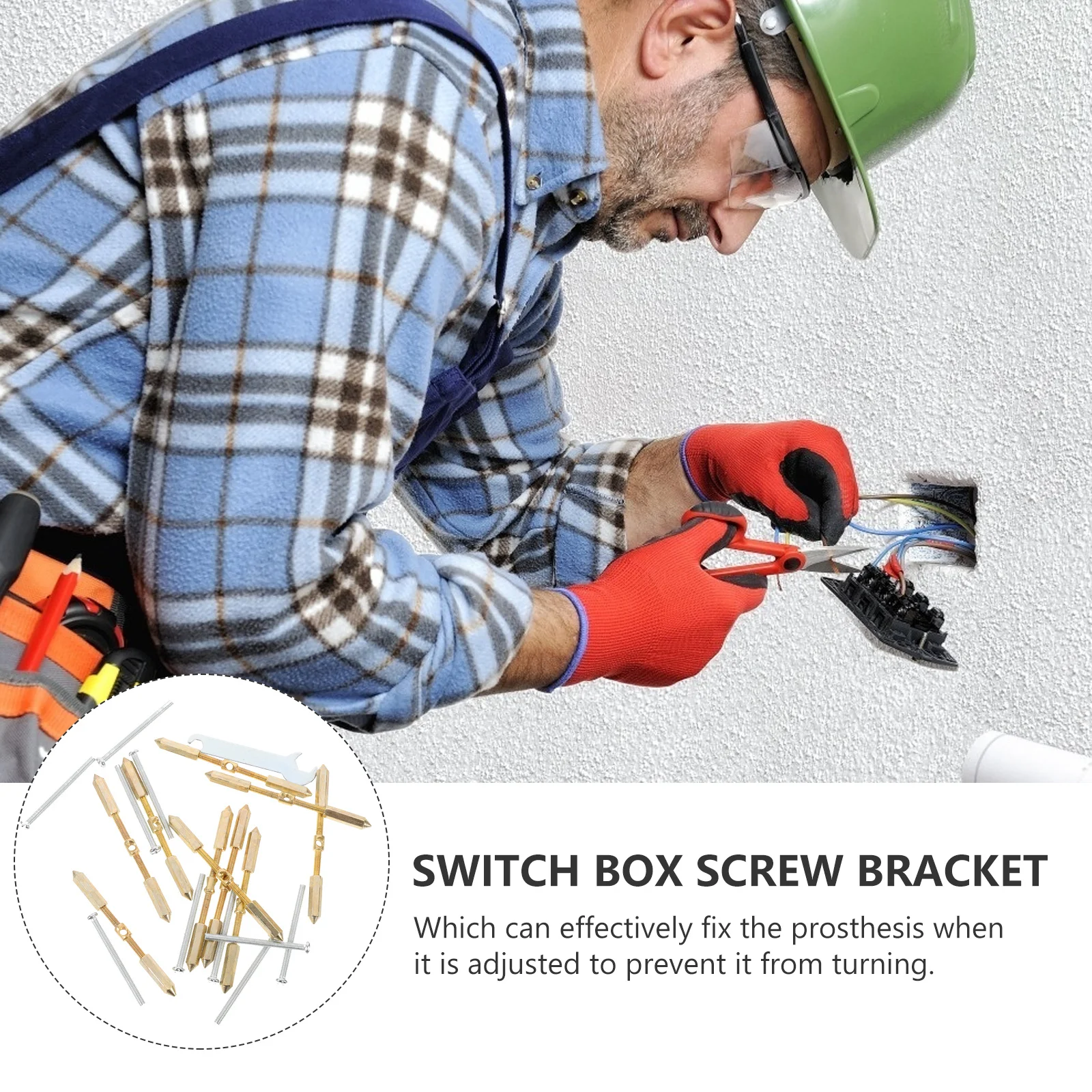 10 Sets Cassette Repair Screw Brace Professional Universal Wall Socket Junction Box Support Rod Cassette Repair Tool
10 Sets Cassette Repair Screw Brace Professional Universal Wall Socket Junction Box Support Rod Cassette Repair Tool