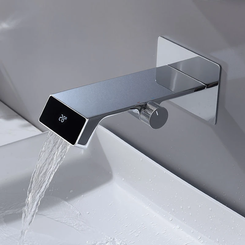 Basin Faucet Temperature LED Display Countertop Copper Hot Cold Bathroom Bathtub Water Tap Home Household Washing Accessories
Basin Faucet Temperature LED Display Countertop Copper Hot Cold Bathroom Bathtub Water Tap Home Household Washing Accessories