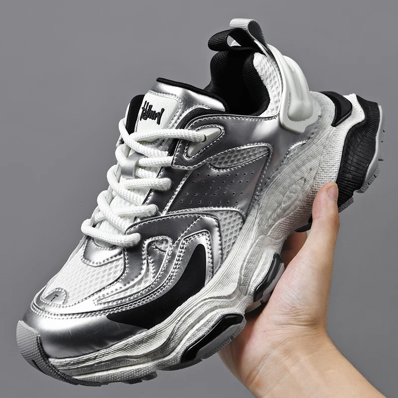 High Quality Couple Chunky Sneakers Men Breathable Running Shoes Trendy Height Increasing Sneakers Thick Sole Daddy Shoes Women
High Quality Couple Chunky Sneakers Men Breathable Running Shoes Trendy Height Increasing Sneakers Thick Sole Daddy Shoes Women