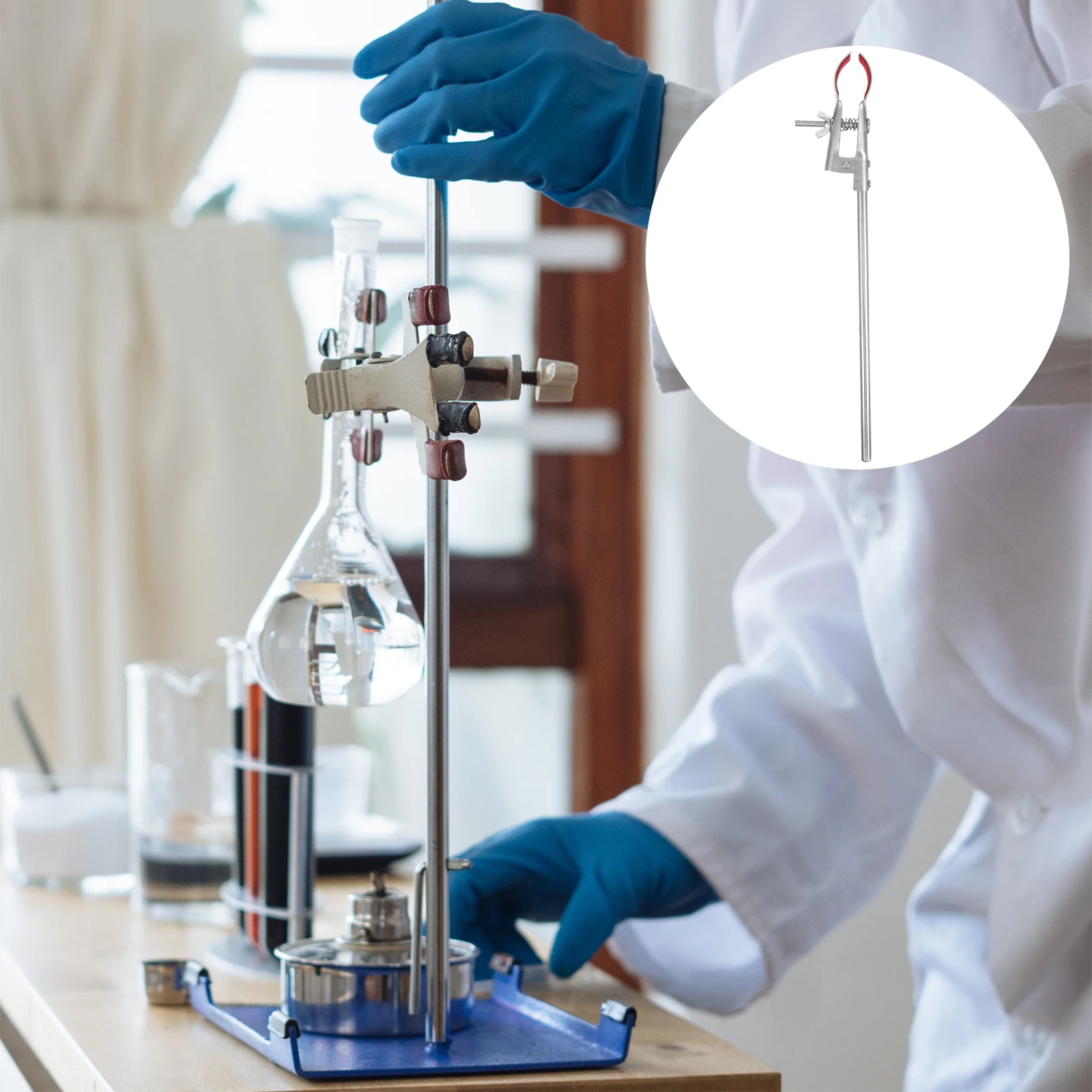 Extended Flask Clip Scientific Instrument Clamps Tool Science Experiment Equipment Laboratory Alloy Tube-clamp
Extended Flask Clip Scientific Instrument Clamps Tool Science Experiment Equipment Laboratory Alloy Tube-clamp