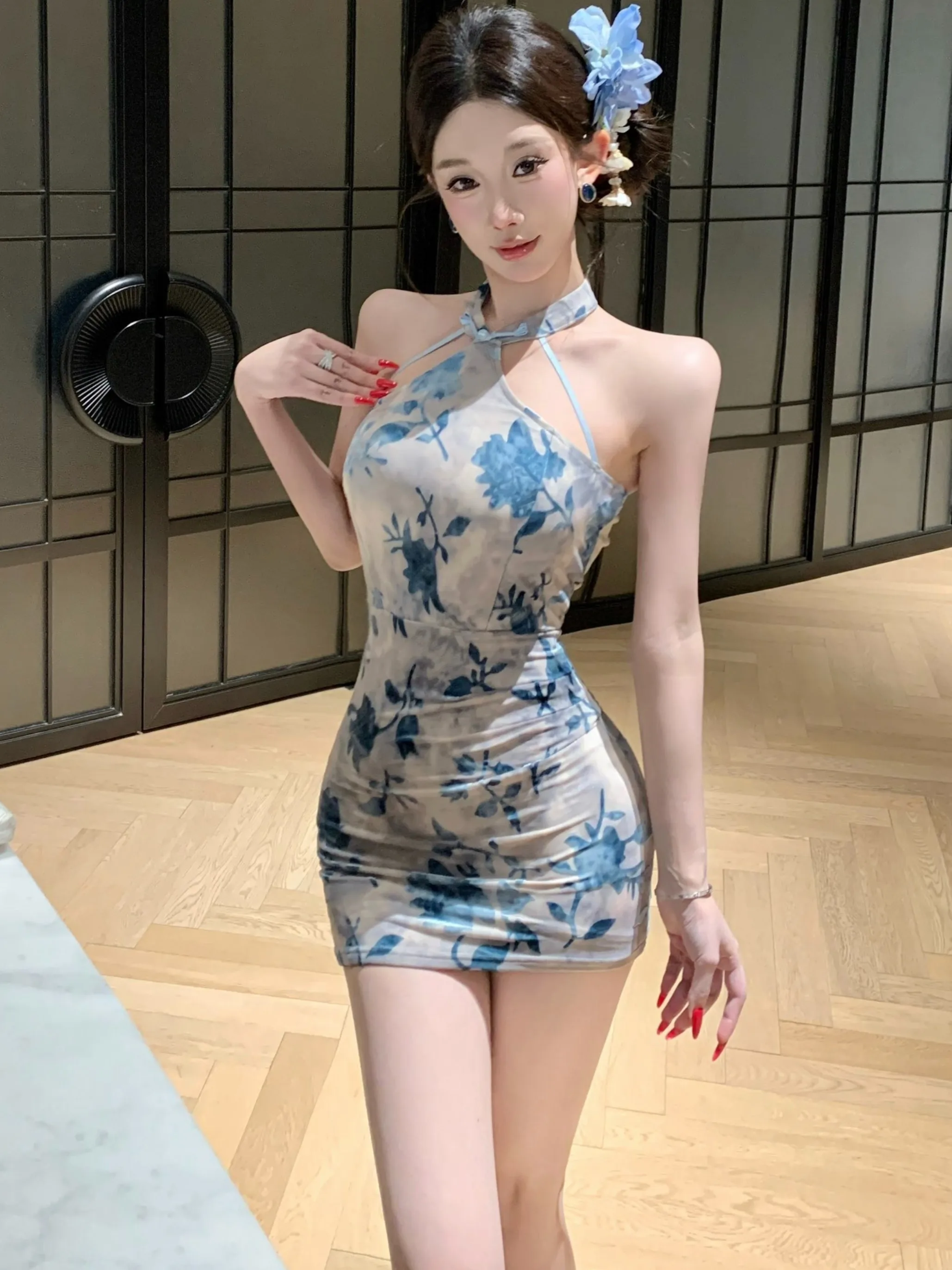 Sexy Young Girl ort Dr Base Layer Bodycon Vintage Chinese Sle Floral Print Breathable Thin Material Svel Dr
Sexy Young Girl ort Dr Base Layer Bodycon Vintage Chinese Sle Floral Print Breathable Thin Material Svel Dr