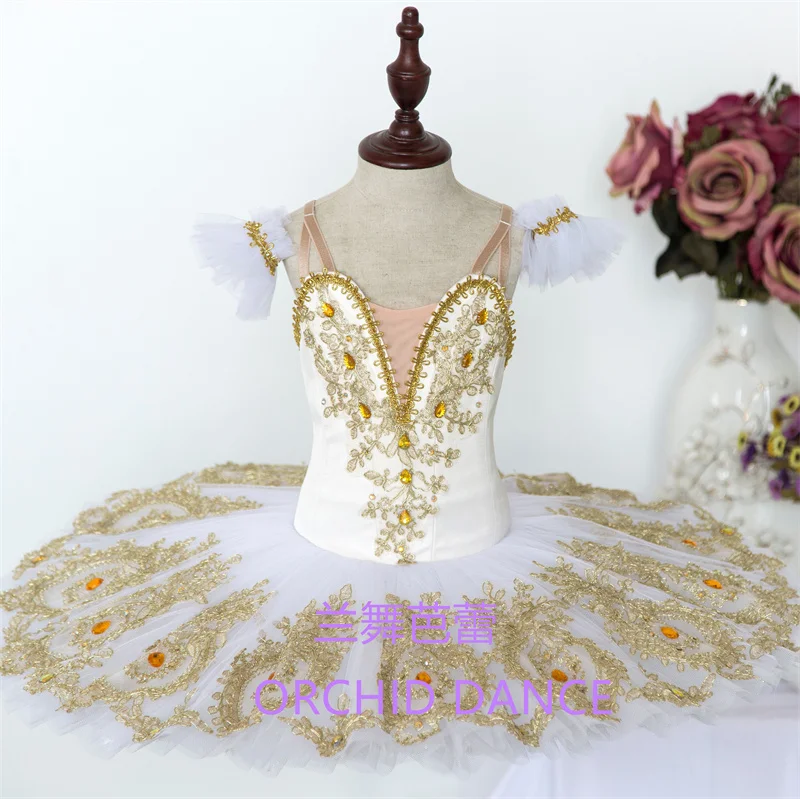 Fine Pattern Professional High Quality Women Competition Performance Wear Girls Swan Lake Golden White Ballet Tutu Costumes
Fine Pattern Professional High Quality Women Competition Performance Wear Girls Swan Lake Golden White Ballet Tutu Costumes