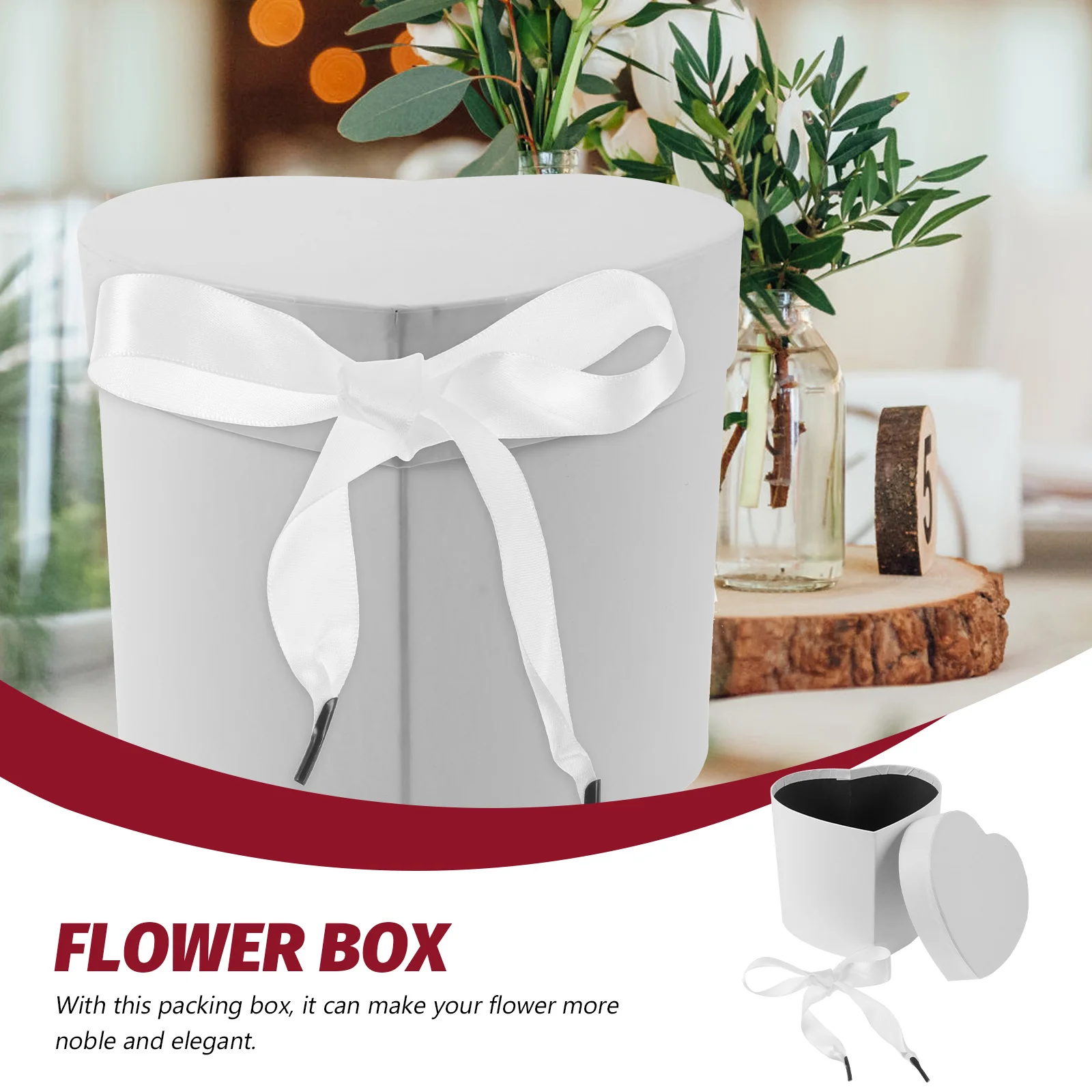1Pcs Heart Shape Flower Box Valentine's Day Gift Flower Box Small Elegant Packaging for Roses Birthday Anniversary Mother's Day
1Pcs Heart Shape Flower Box Valentine's Day Gift Flower Box Small Elegant Packaging for Roses Birthday Anniversary Mother's Day