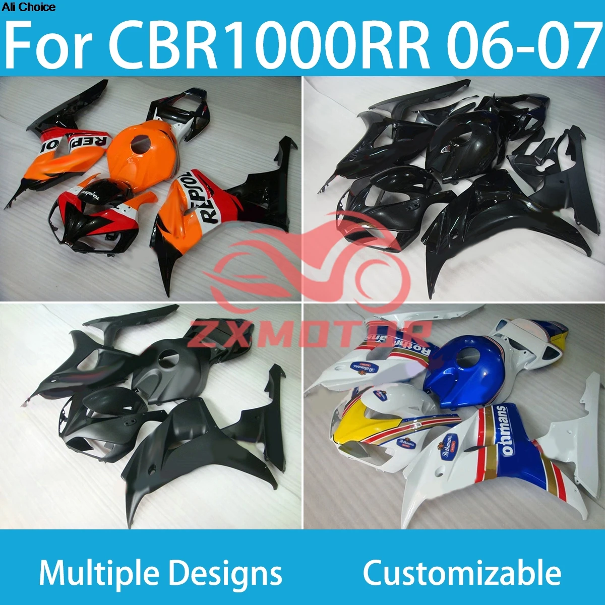 Fairing Set for Honda CBR 1000RR 2006 2007 ZXMT Injection Molded Motorcycle Fairings CBR1000RR 06 07
Fairing Set for Honda CBR 1000RR 2006 2007 ZXMT Injection Molded Motorcycle Fairings CBR1000RR 06 07