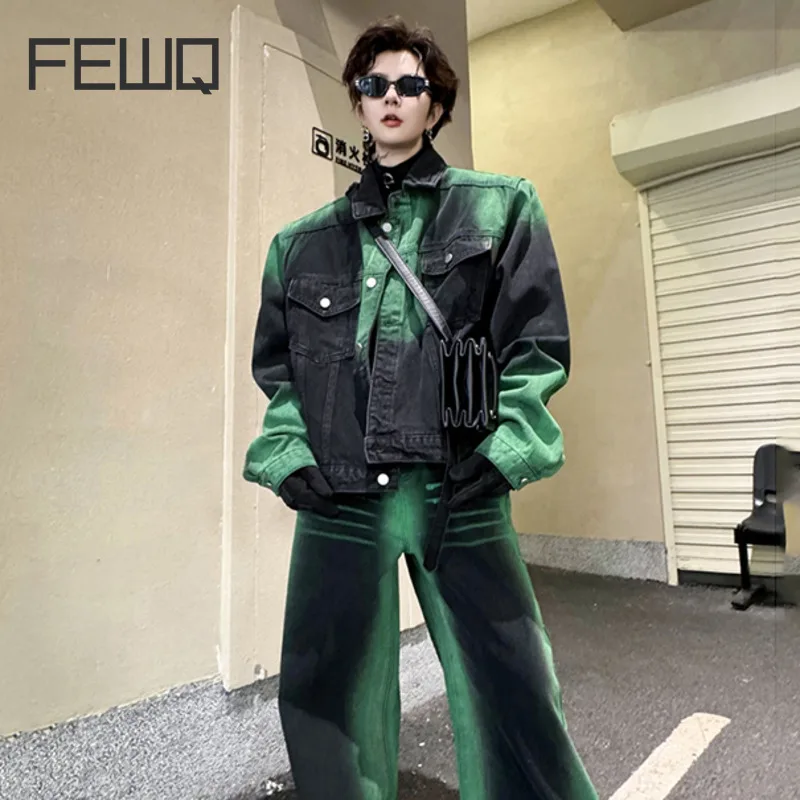 FEWQ Spring Painting Design Denim Jacket Pants Men's Loose Fitting Set 2023 High Street Long Sleeve Vintage Winter 24X4261
FEWQ Spring Painting Design Denim Jacket Pants Men's Loose Fitting Set 2023 High Street Long Sleeve Vintage Winter 24X4261