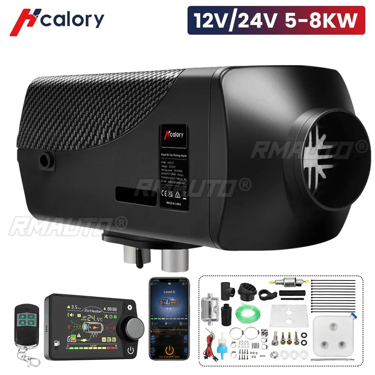 12V&24V Car Heater Air Heater 5-8KW Autonomous Heater LCD Large Screen Knob Switch for SUV, RV, Warehouse
12V&24V Car Heater Air Heater 5-8KW Autonomous Heater LCD Large Screen Knob Switch for SUV, RV, Warehouse