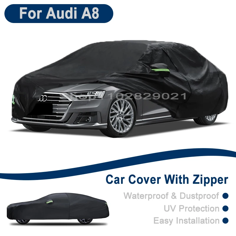 Outdoor Full Vehicle Cover For Audi A8 - Side Zipper Design, Waterproof Dustproof Sun Protection Car Cover
Outdoor Full Vehicle Cover For Audi A8 - Side Zipper Design, Waterproof Dustproof Sun Protection Car Cover