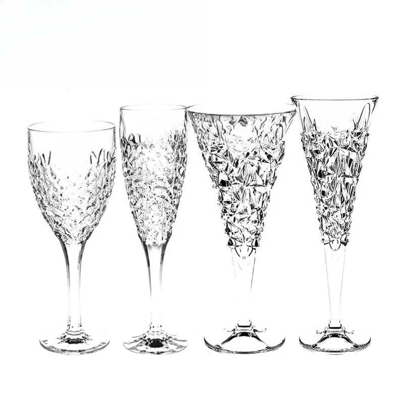 Crystal gold-painted wine glass, tall wine glass wine set
Crystal gold-painted wine glass, tall wine glass wine set