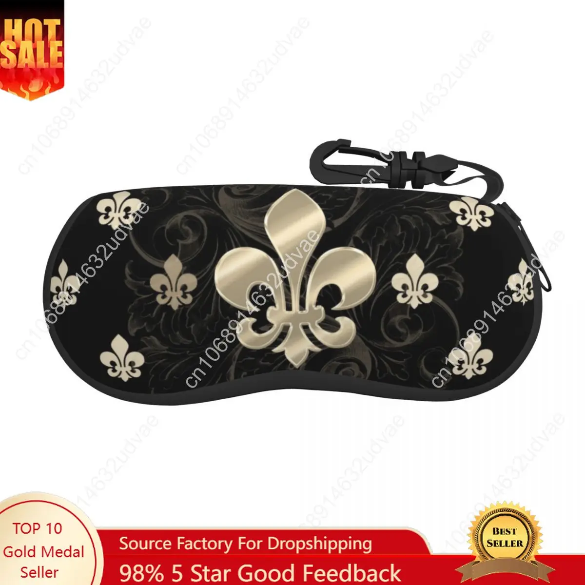Fleur De Lys Sunglasses Soft Case Neoprene Zipper Lily Flower Shell Eyeglass Case Custom Protective Box For Glasses
Fleur De Lys Sunglasses Soft Case Neoprene Zipper Lily Flower Shell Eyeglass Case Custom Protective Box For Glasses