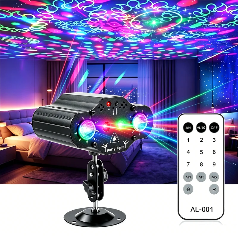 Portable RGB Sound Activated Disco Light Party Laser Strobe DJ Stage Lamp with Remote Control for Birthday Christmas Home Decora
Portable RGB Sound Activated Disco Light Party Laser Strobe DJ Stage Lamp with Remote Control for Birthday Christmas Home Decora